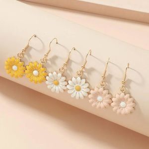3pk Daisy Flower Earrings